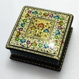 細密画木箱 - 中央アジアの雑貨・民芸品 シルクロードキャラバン