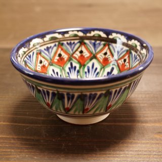 ウズベキスタン　リシタンの陶器　カップ小-01
