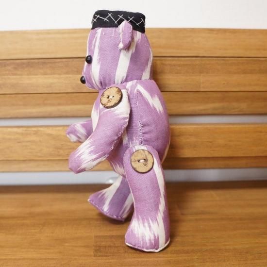 ウズベキスタン アトラス模様 ぬいぐるみ クマ M13