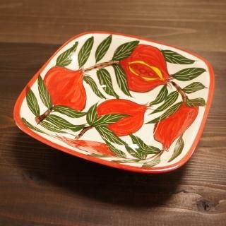 シルクロード中央アジアの陶器皿 Silk Road Caravan 中央アジアの雑貨屋さん - 本日も元町の店舗