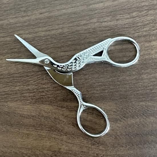 ウズベキスタン コウノトリのハサミ ゴールド ブハラ ケース付き