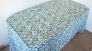 ウズベキスタンのアドラス模様の布地7　テーブルクロスに（2m）