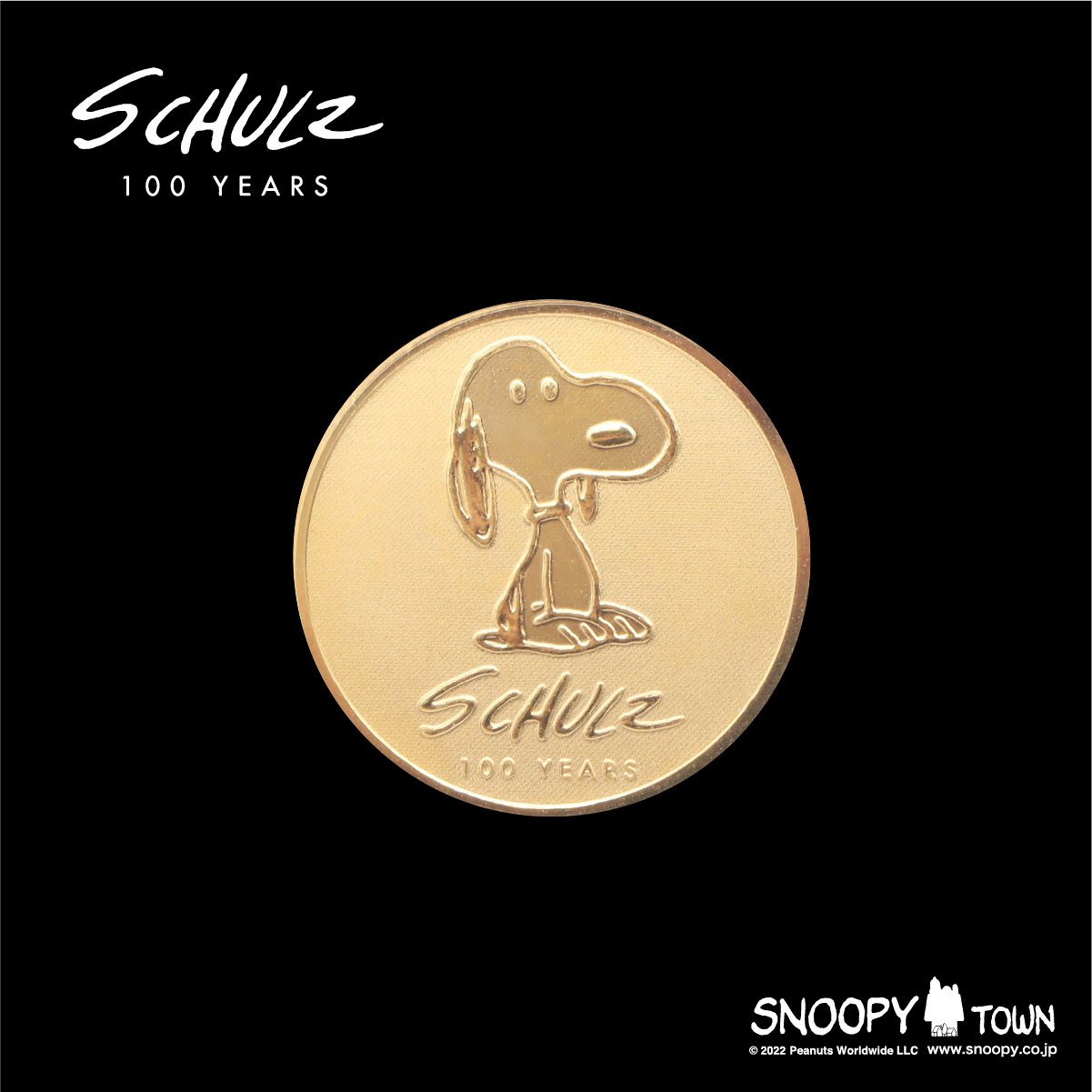 Schulz 100 years Snoopy Town Shop 純金メダル