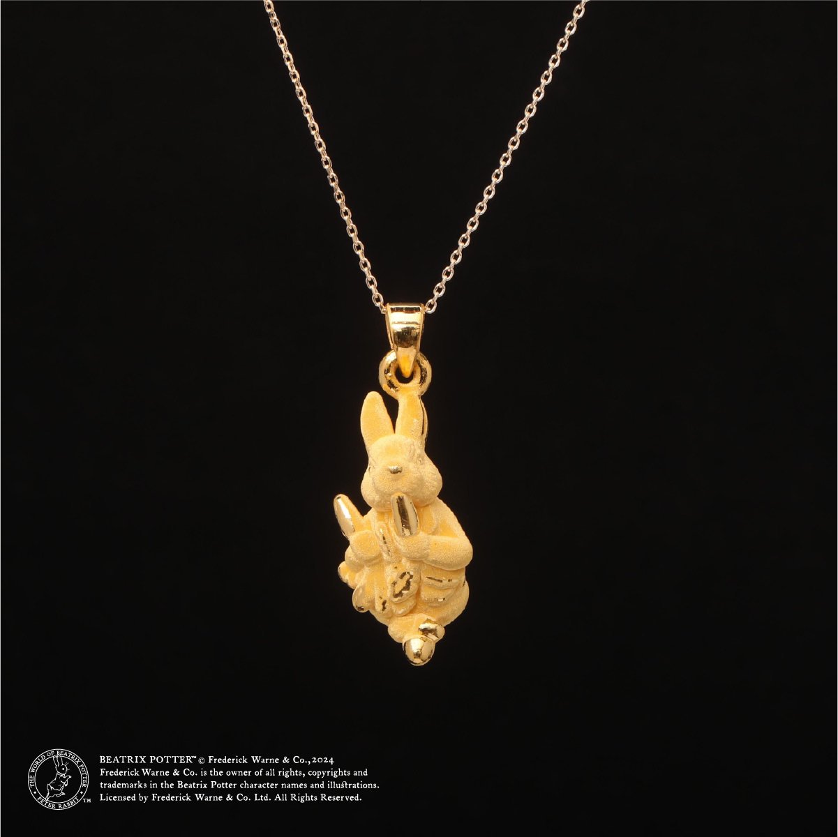 PETER RABITT™ GOLD PENDANT ピーターラビット™ 純金製 ペンダント - ビジュ コンシェルジュ |  キャラクターコラボ、高品質ハンドメイドアクセサリーを販売