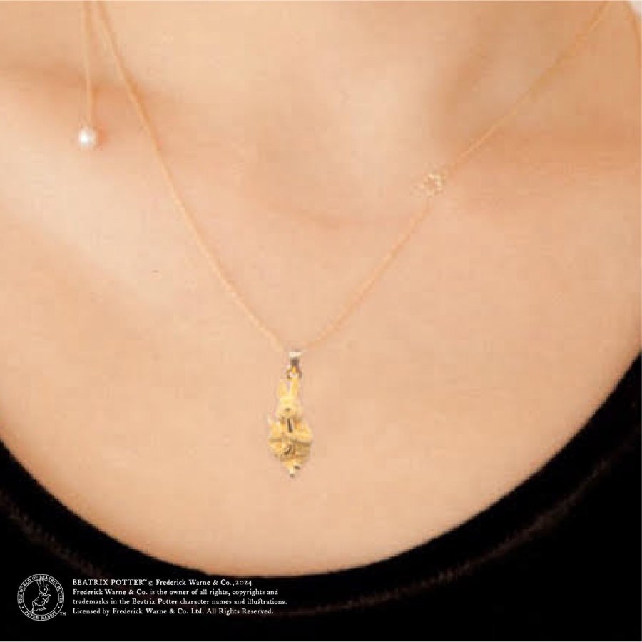 PETER RABITT™ GOLD PENDANT ピーターラビット™ 純金製 ペンダント - ビジュ コンシェルジュ |  キャラクターコラボ、高品質ハンドメイドアクセサリーを販売