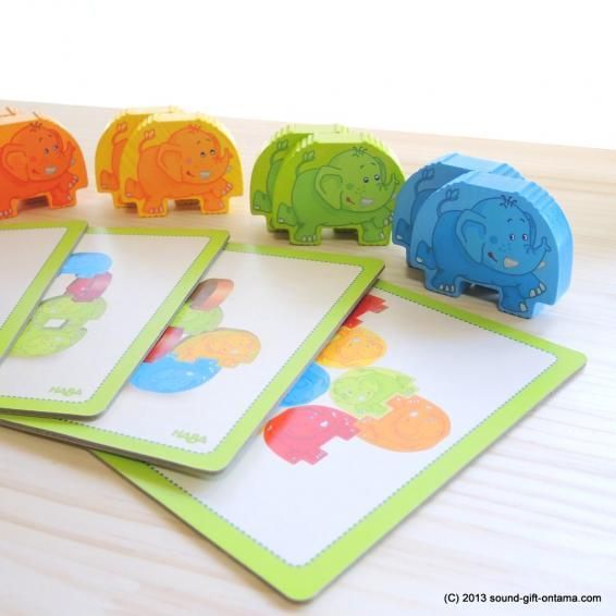 ぞうさんの組体操｜上・下・右・左・何番目？どっち向き？ HABA社