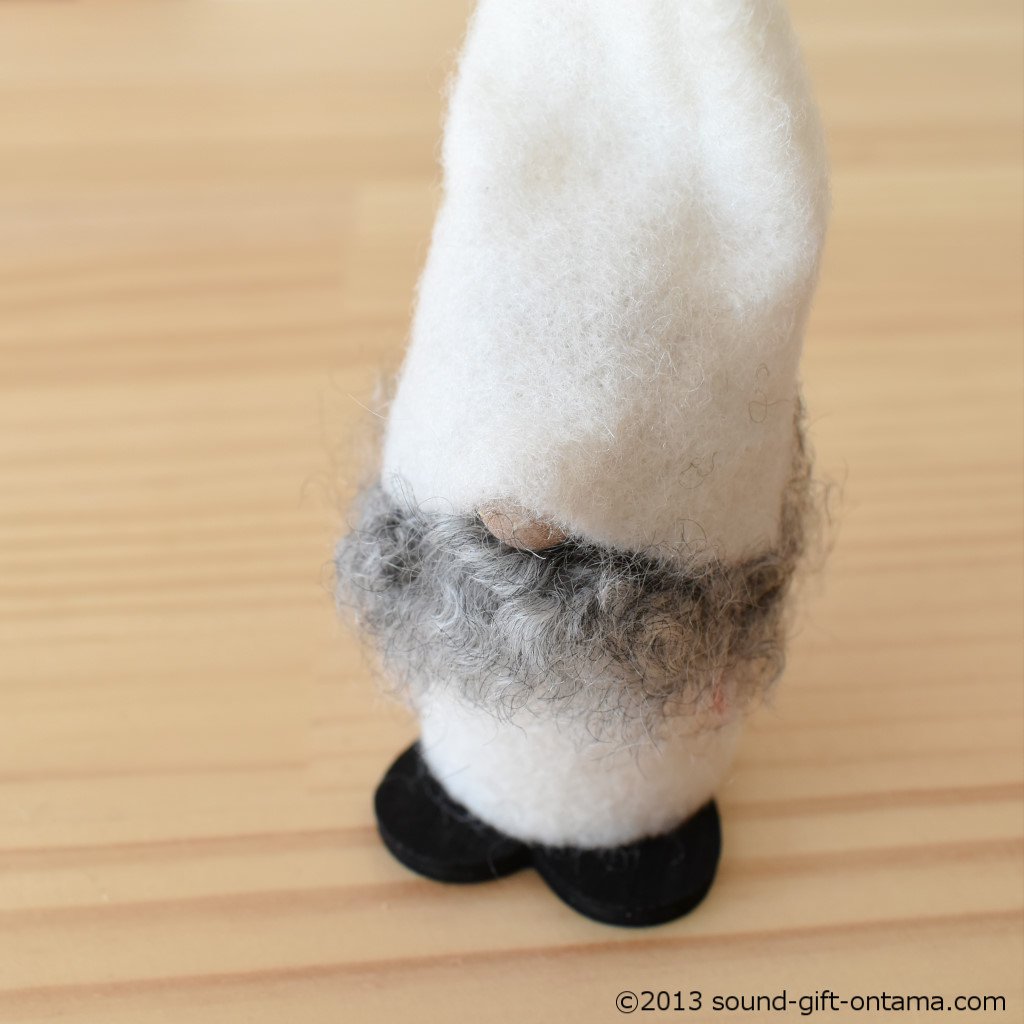 フェルツトムテ・大・ホワイト　SP6230W　伝統のクリスマス飾り・北欧の人形