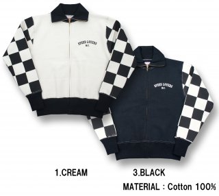 <img class='new_mark_img1' src='https://img.shop-pro.jp/img/new/icons26.gif' style='border:none;display:inline;margin:0px;padding:0px;width:auto;' />26183C CHECKER FLAG SLEEVE FULL ZIP TURTLE NECK SWEAT