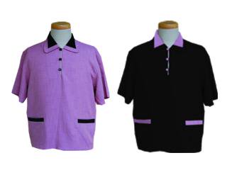 65102 50s STYLE  2TONE PULLOVER SHIRTS 