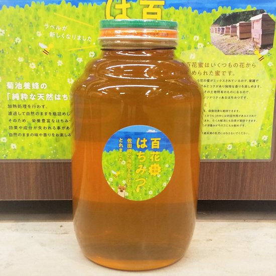 菊池養蜂 百花はちみつ 300g/600g/1.2kg/2.4kg - 愛媛県の道の駅八幡浜