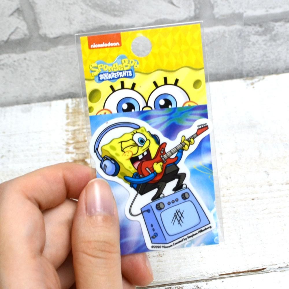 ダイカットミニステッカー （ギター） SPO-018 SB - スポンジ・ボブ