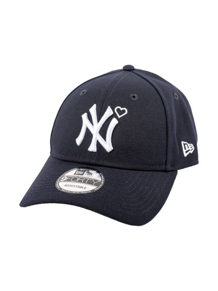 <img class='new_mark_img1' src='https://img.shop-pro.jp/img/new/icons14.gif' style='border:none;display:inline;margin:0px;padding:0px;width:auto;' />9 FORTY Yankees Heart Embroidery Cap<br>(NAVYWHITE)