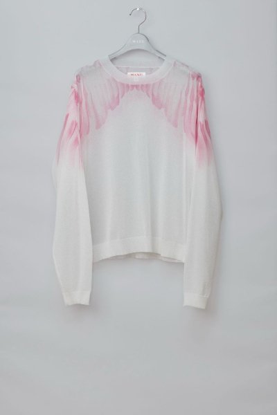 <img class='new_mark_img1' src='https://img.shop-pro.jp/img/new/icons14.gif' style='border:none;display:inline;margin:0px;padding:0px;width:auto;' />CLEAR ANGEL WING SWEATER<br>(CLEAR WHITE)