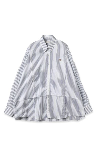 <img class='new_mark_img1' src='https://img.shop-pro.jp/img/new/icons14.gif' style='border:none;display:inline;margin:0px;padding:0px;width:auto;' /> B.D CUTTING OVER SHIRTS<br>(STRIPE)