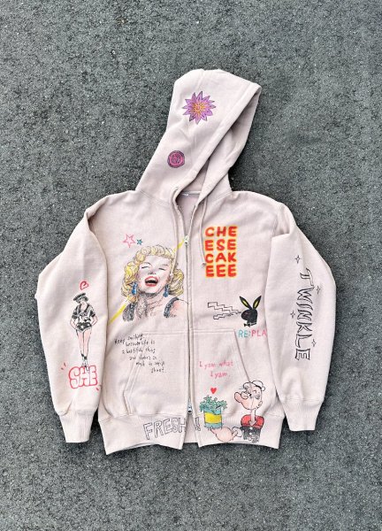 <img class='new_mark_img1' src='https://img.shop-pro.jp/img/new/icons14.gif' style='border:none;display:inline;margin:0px;padding:0px;width:auto;' />HAND PAINTED HOODIE(monroe)