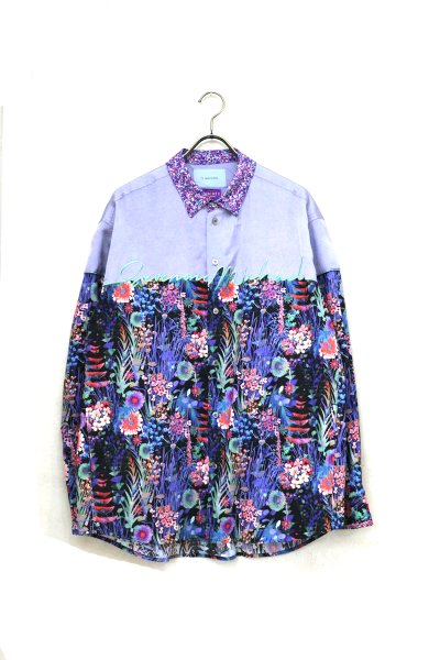 <img class='new_mark_img1' src='https://img.shop-pro.jp/img/new/icons14.gif' style='border:none;display:inline;margin:0px;padding:0px;width:auto;' />EMBROIDERED LETTER CHANGE SHIRT<br>(PURPLE)
