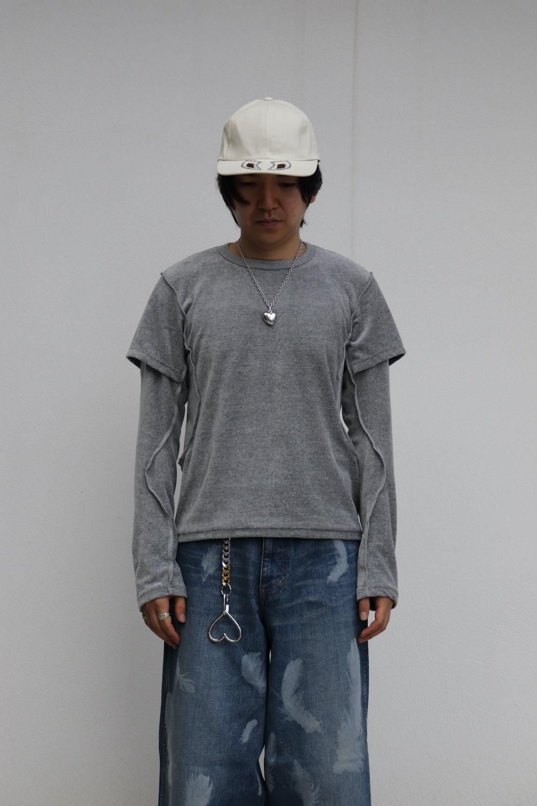 【中古・古着通販】NVRFRGT (ネヴァーフォーゲット) DOUBLE HALF ZIP FRONT POLO ダブルハーフジップフロントポロ  ベージュ サイズ:2｜ブランド・古着通販 トレファク公式【TREFAC FASHION】スマホサイト