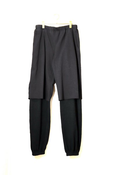 <img class='new_mark_img1' src='https://img.shop-pro.jp/img/new/icons14.gif' style='border:none;display:inline;margin:0px;padding:0px;width:auto;' />WORN LAYERED PANTS<br>(BLACK)