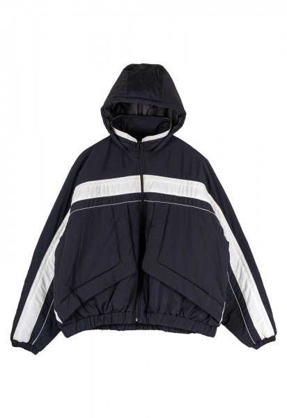 <img class='new_mark_img1' src='https://img.shop-pro.jp/img/new/icons14.gif' style='border:none;display:inline;margin:0px;padding:0px;width:auto;' />Puffer Two Tone Track Jacket<br>(BLACK)