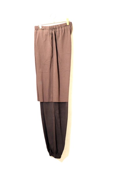 <img class='new_mark_img1' src='https://img.shop-pro.jp/img/new/icons14.gif' style='border:none;display:inline;margin:0px;padding:0px;width:auto;' />WORN LAYERED PANTS<br>(SMOKE BROWN)