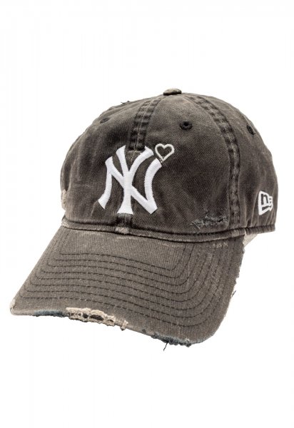 <img class='new_mark_img1' src='https://img.shop-pro.jp/img/new/icons14.gif' style='border:none;display:inline;margin:0px;padding:0px;width:auto;' />Damaged New York Cap <br>(BLACK)