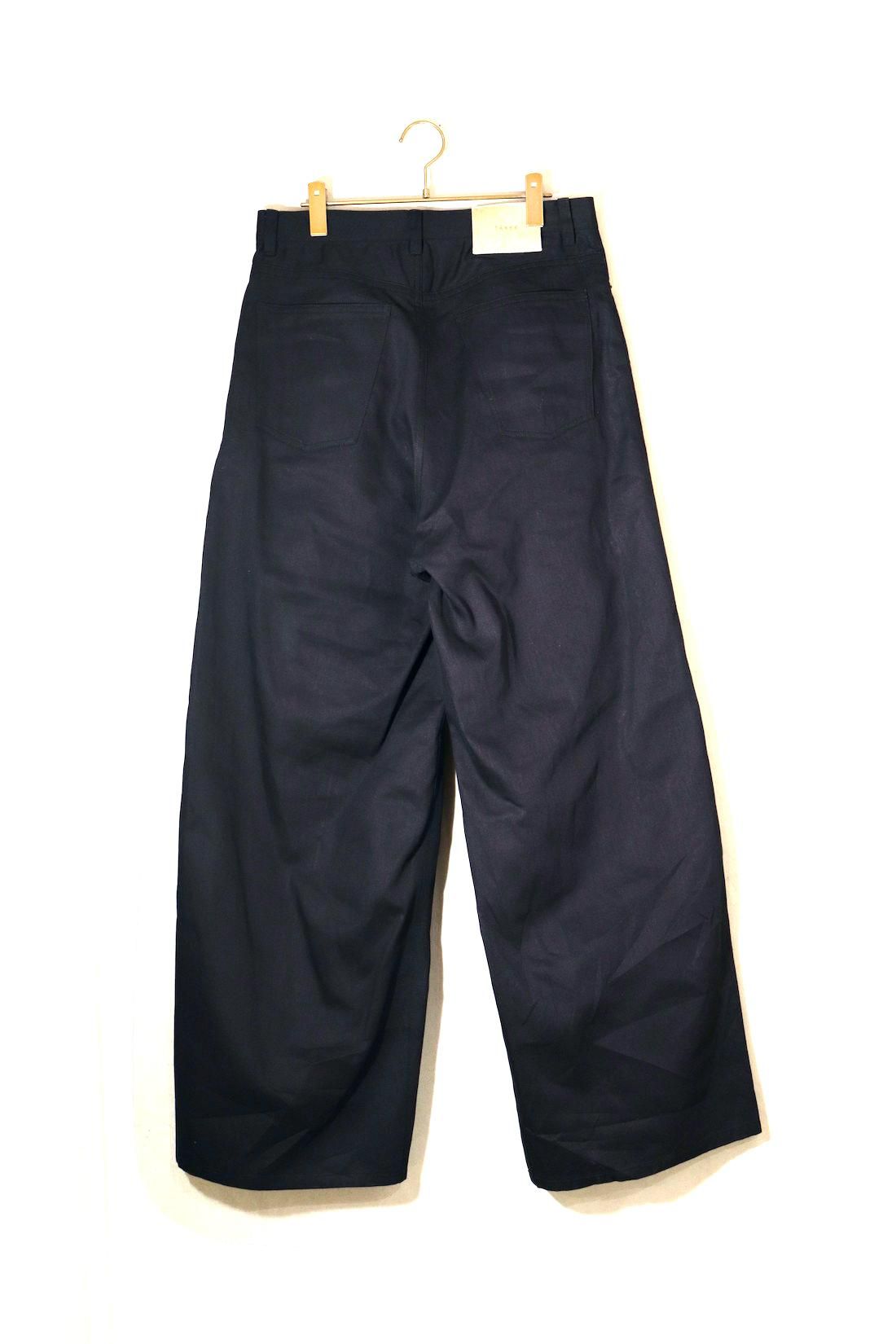 パンツ TAAKK CHAMBRAY SCULPTURE WIDE TROUSERS TAAKK CHAMBRAY SCULPTURE WIDE TROUSERS