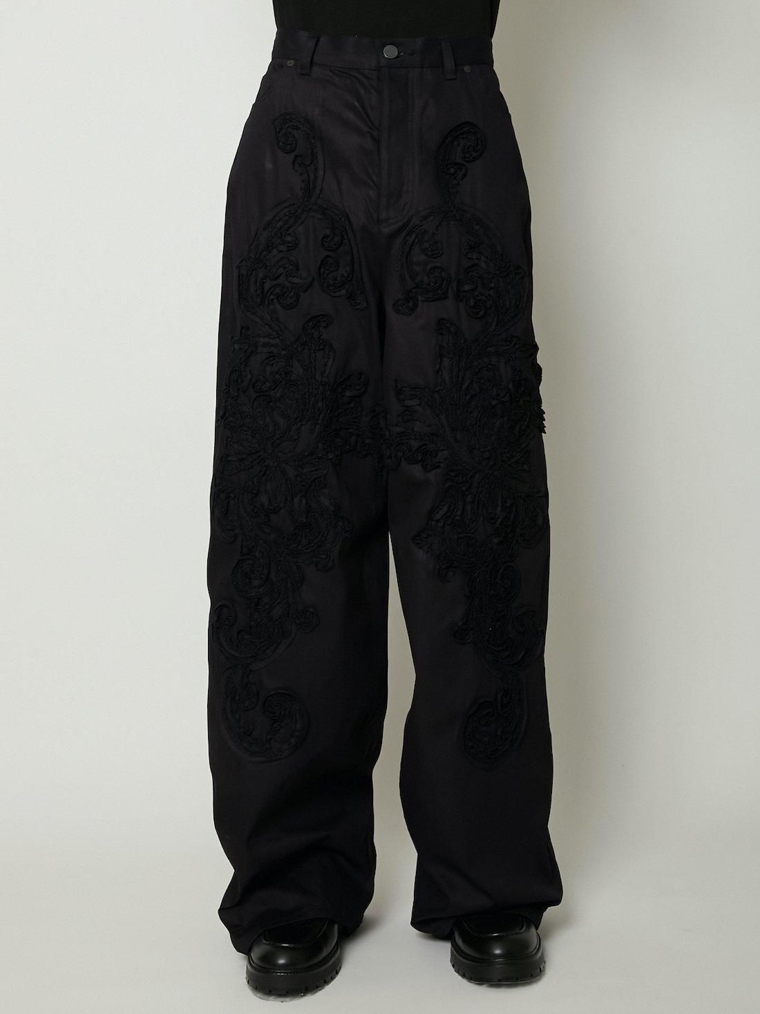 パンツ TAAKK CHAMBRAY SCULPTURE WIDE TROUSERS パンツ TAAKK