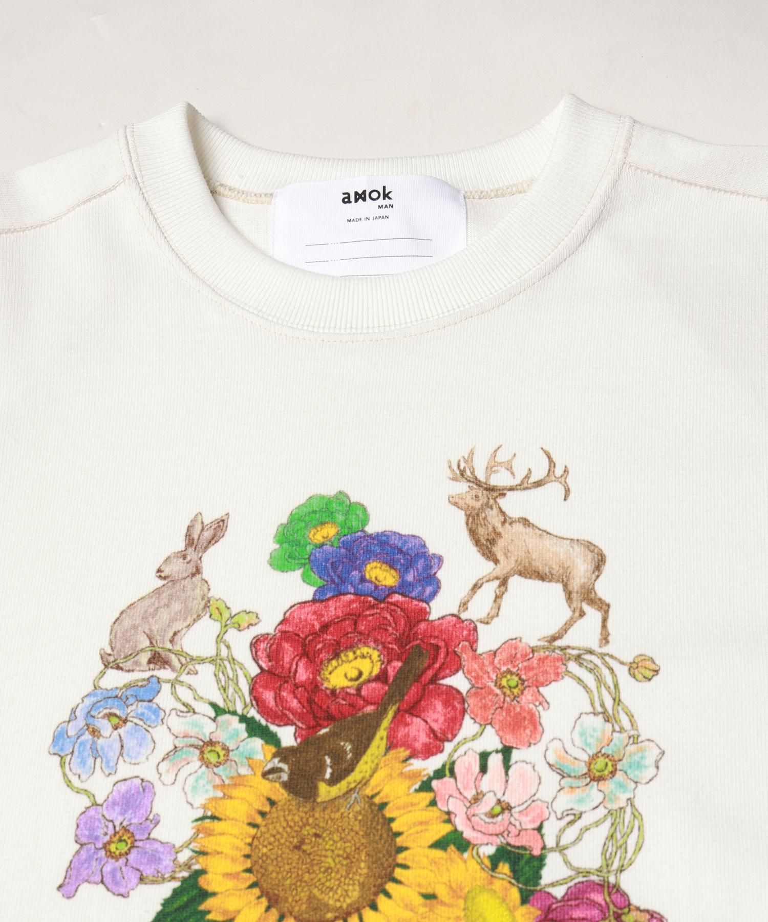 amok 花柄刺繍 シャツ M amok 花柄刺繍 シャツ M - メルカリ