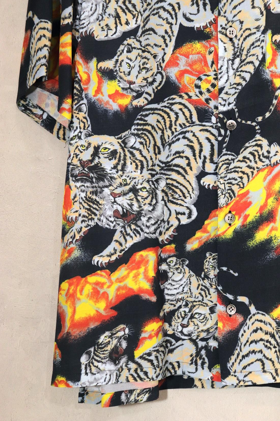 NIPOALOHA アロハシャツ S NIPOALOHA 渋谷龍太 コラボ レートアロハシャツ Navy ネイビー