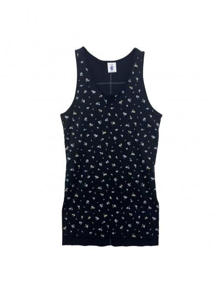 <img class='new_mark_img1' src='https://img.shop-pro.jp/img/new/icons14.gif' style='border:none;display:inline;margin:0px;padding:0px;width:auto;' />Tank top with all-over pattern flower <br>(BLACK)