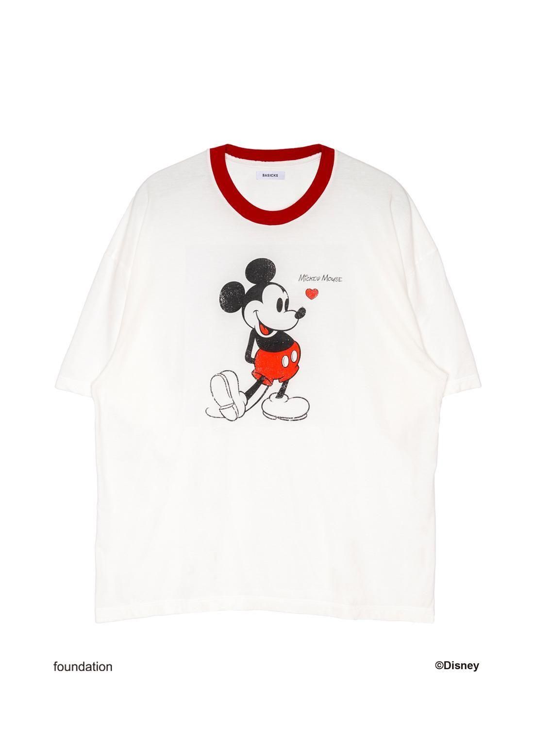 【BASICKS】ベーシックス × Mickey Mouse プリント◇Tシャツ BASICKS(ベーシックス)の公式通販サイト/FEVER ONLINE STORE