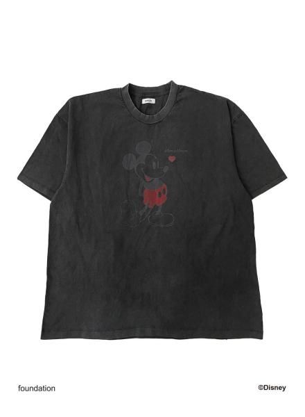 <img class='new_mark_img1' src='https://img.shop-pro.jp/img/new/icons14.gif' style='border:none;display:inline;margin:0px;padding:0px;width:auto;' />Mickey Mouse Vinatge Print T-shirt<br>(BLACK)