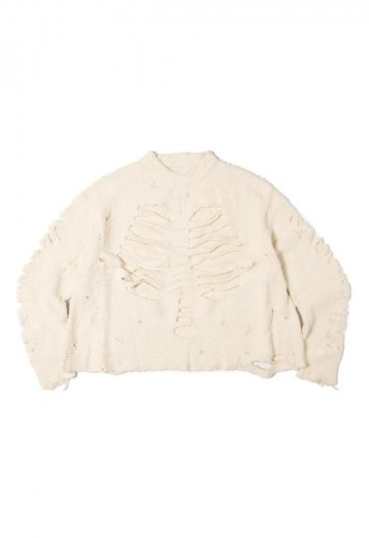 <img class='new_mark_img1' src='https://img.shop-pro.jp/img/new/icons14.gif' style='border:none;display:inline;margin:0px;padding:0px;width:auto;' />RIBCAGE KNIT PULLOVER<br>(IVORY)