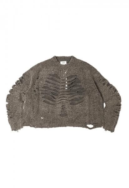 <img class='new_mark_img1' src='https://img.shop-pro.jp/img/new/icons14.gif' style='border:none;display:inline;margin:0px;padding:0px;width:auto;' />RIBCAGE KNIT PULLOVER<br>(GREY)