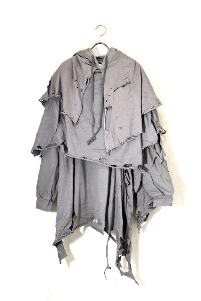 <img class='new_mark_img1' src='https://img.shop-pro.jp/img/new/icons14.gif' style='border:none;display:inline;margin:0px;padding:0px;width:auto;' />PHANTOM FRAYED HOODIE<br>(GREY)