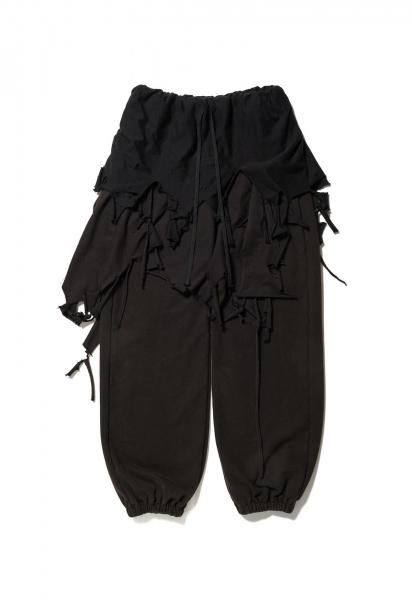 <img class='new_mark_img1' src='https://img.shop-pro.jp/img/new/icons14.gif' style='border:none;display:inline;margin:0px;padding:0px;width:auto;' />PHANTOM FRAYED SWEATPANTS<br>(BLACK)