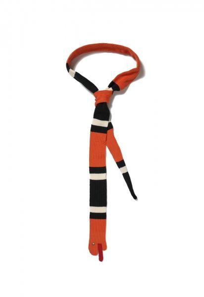 <img class='new_mark_img1' src='https://img.shop-pro.jp/img/new/icons14.gif' style='border:none;display:inline;margin:0px;padding:0px;width:auto;' />SNAKE KNIT TIE<br>(ORANGE)