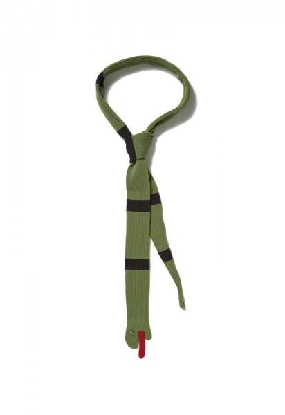 <img class='new_mark_img1' src='https://img.shop-pro.jp/img/new/icons14.gif' style='border:none;display:inline;margin:0px;padding:0px;width:auto;' />SNAKE KNIT TIE<br>(GREEN)