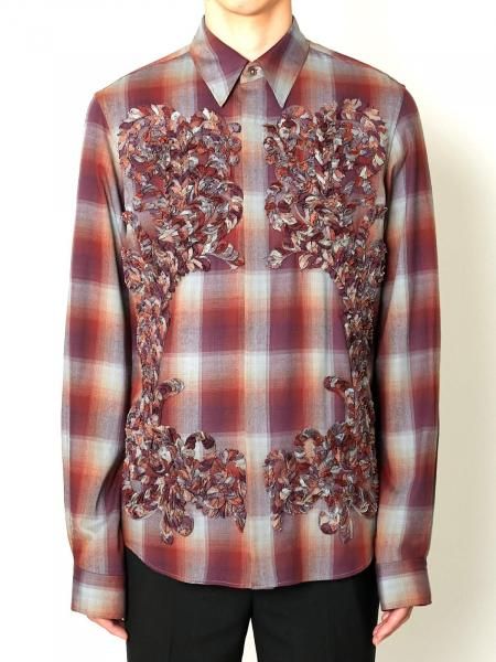 <img class='new_mark_img1' src='https://img.shop-pro.jp/img/new/icons14.gif' style='border:none;display:inline;margin:0px;padding:0px;width:auto;' />CHECK EMBROIDERY SHIRTS<br>(RED)