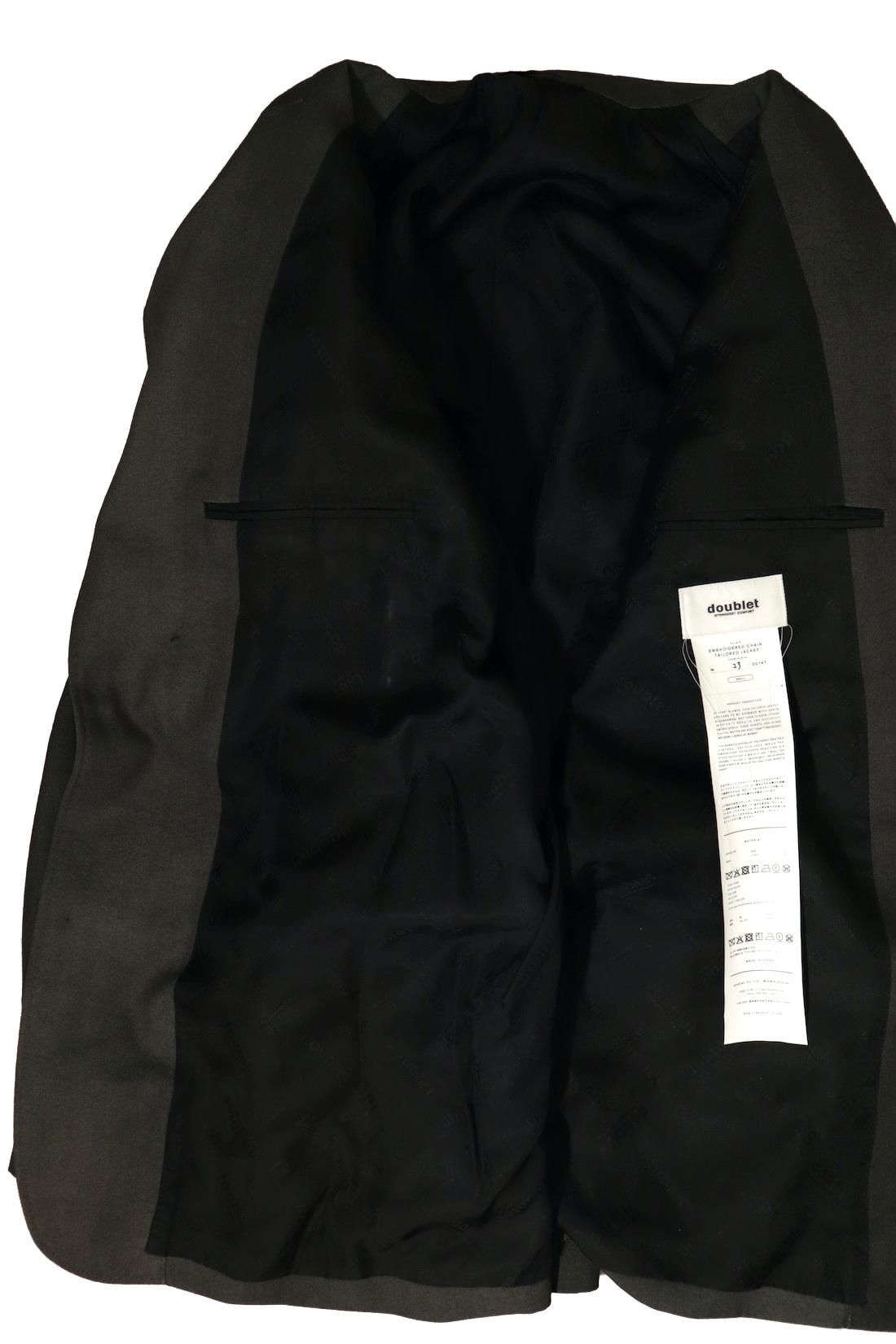 doublet 刺繍入りブラックテーラードジャケット doublet(ダブレット)の公式通販ページ - FEVERオンラインストア