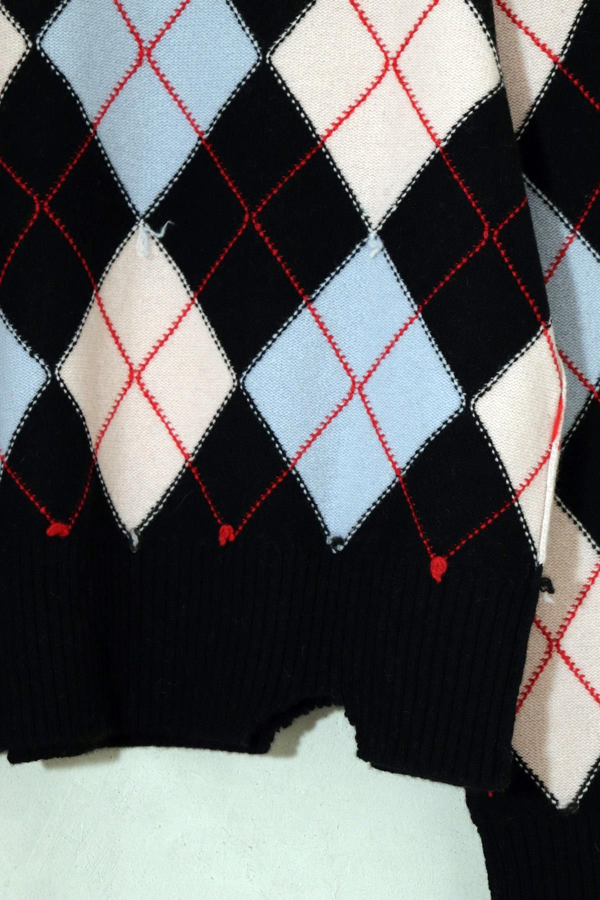 【25AW】MASU DIAMOND SCRAPED SWEATER 46 25AW】MASU DIAMOND SCRAPED SWEATER 46 25AW】MASU DIAMOND SCRAPED