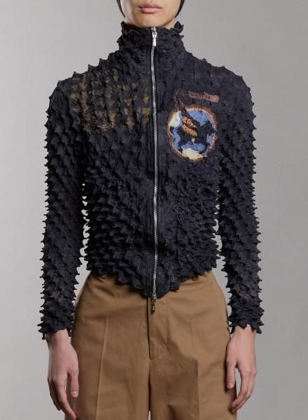 <img class='new_mark_img1' src='https://img.shop-pro.jp/img/new/icons14.gif' style='border:none;display:inline;margin:0px;padding:0px;width:auto;' />SPIKY PEGASUS BOMBER JACKET<br>(BLACK)