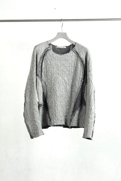 <img class='new_mark_img1' src='https://img.shop-pro.jp/img/new/icons14.gif' style='border:none;display:inline;margin:0px;padding:0px;width:auto;' />PANELED LONG SLEEVE T SHIRT<br>(LIGHT GREY)