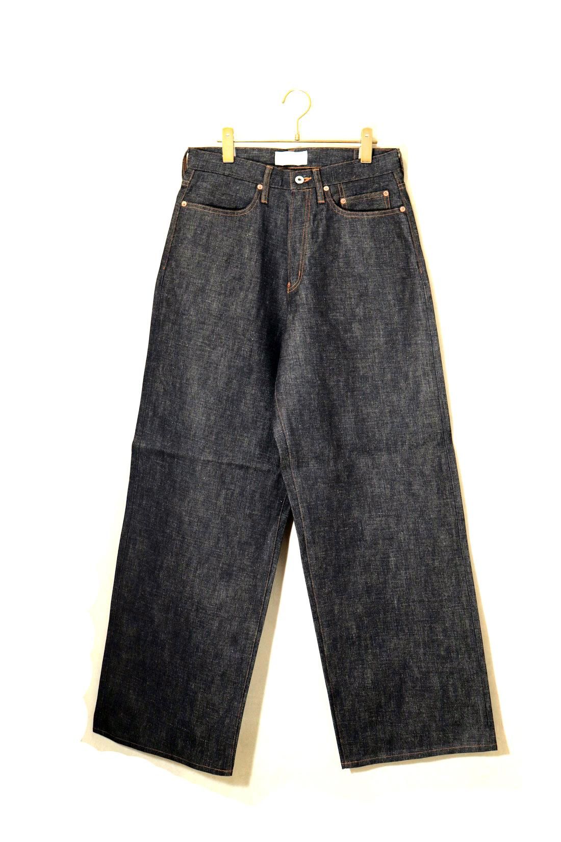 sugar hill シュガーヒル　32 SUGARHILL/シュガーヒル/DAMAGED MODERN DENIM PANTS WIDE CUT
