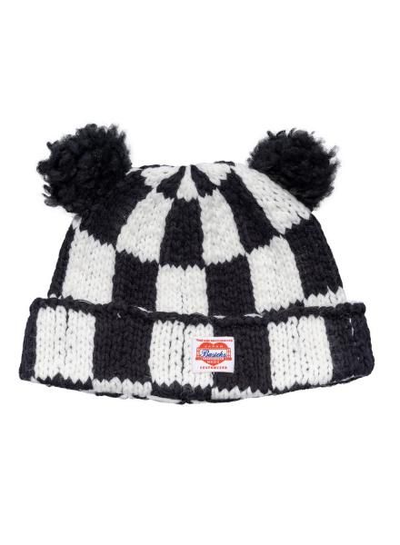 <img class='new_mark_img1' src='https://img.shop-pro.jp/img/new/icons14.gif' style='border:none;display:inline;margin:0px;padding:0px;width:auto;' />Checkered Flag Bear Beanie<br>(BLACK)