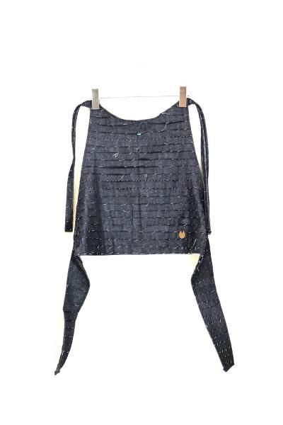 <img class='new_mark_img1' src='https://img.shop-pro.jp/img/new/icons14.gif' style='border:none;display:inline;margin:0px;padding:0px;width:auto;' />HEAD APRON FRINGE DENIM<br> (INDIGO)