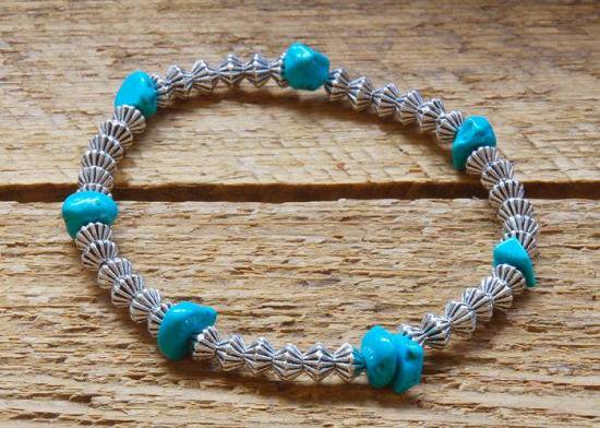 BUTTON WORKS TURQUOISE BRACELET ボタンワーターコイズ ブレスレット