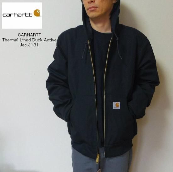 CARHARTT メンズジャケット ダック生地 アクティブジャケット ブラック ...