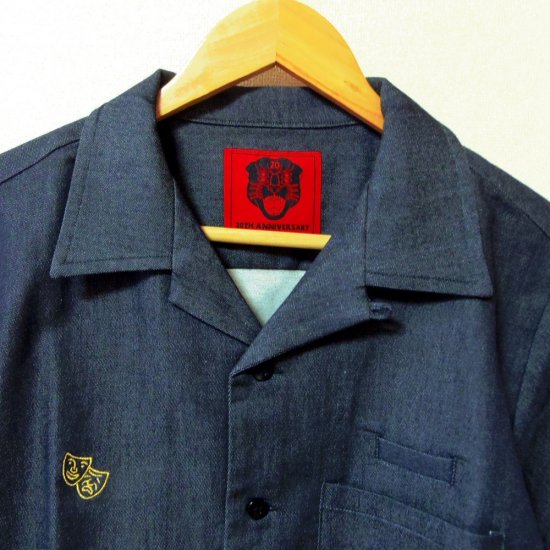 Cloveru japan 半袖スウェットボタンシャツ CHARCOAL チャコール クローバルジャパン 2way sweat ss shirts  20TH ANNIVERSARY （SHO　WATANABE) 北海道MKCLOTHINGSTORE