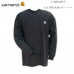 CARHARTT  長袖 ロンT ポケットTシャツ ブラック L/S TEE K126 カーハート メンズ レディース ワーク